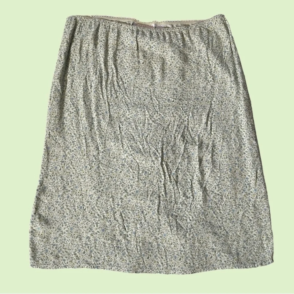 Old Navy Pastel Green Floral Slip Skirt - Picture 1 of 6